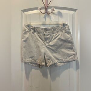 Lilly Pulitzer Tan Bermuda Shorts Cotton Twill